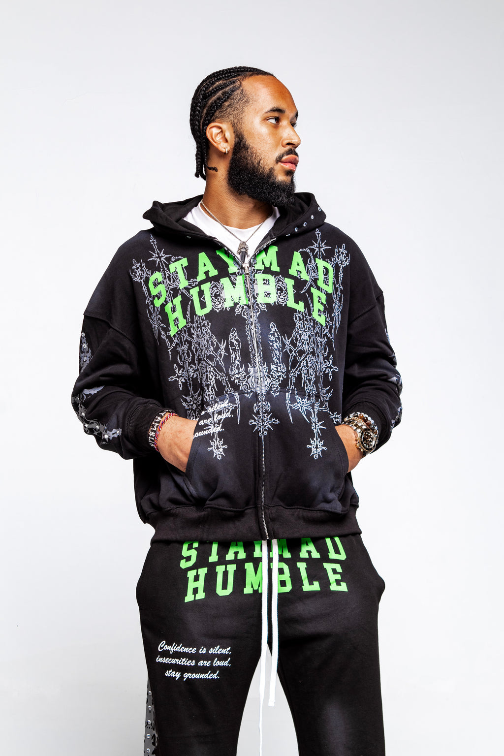STAY MAD HUMBLE ZIP-UP