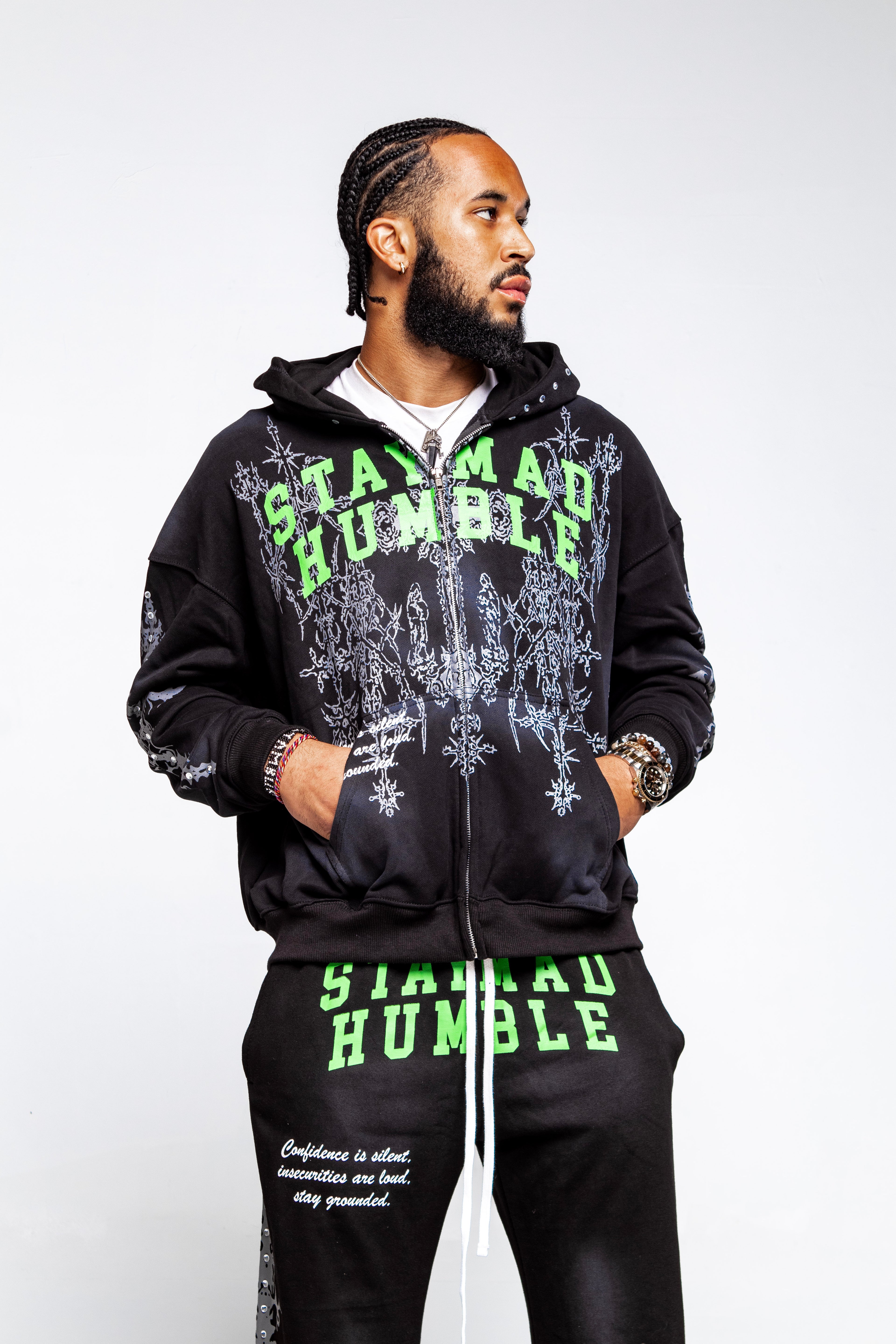 STAY MAD HUMBLE ZIP-UP
